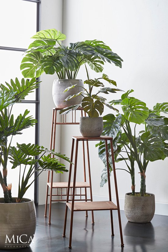 Plante Artificielle Monstera - Mica Decorations - H100 x Ø75 cm - Vert