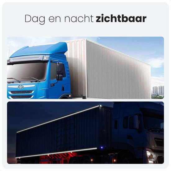 Bande réfléchissante - 5cm de large, 3m de long - Autocollants réfléchissants - Réflecteur vélo - Réflecteurs vélo - Réflecteur auto-adhésif - Bakfiets - Réflexion camion