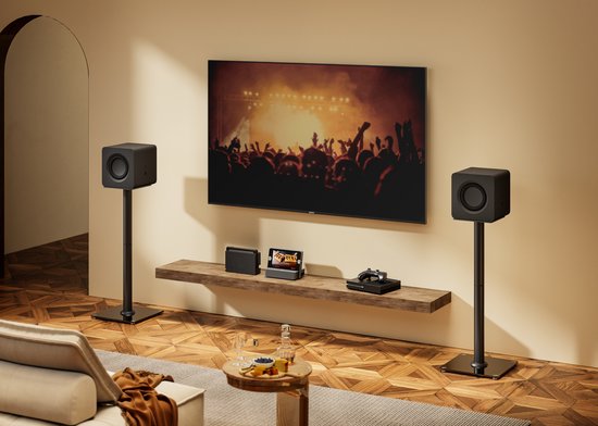 VDD Gaming Speaker Stand - Universal Speaker Stand - Floor Stand - Speaker Stand - set of 2 pieces - 76.5 cm high - 25 kg load capacity