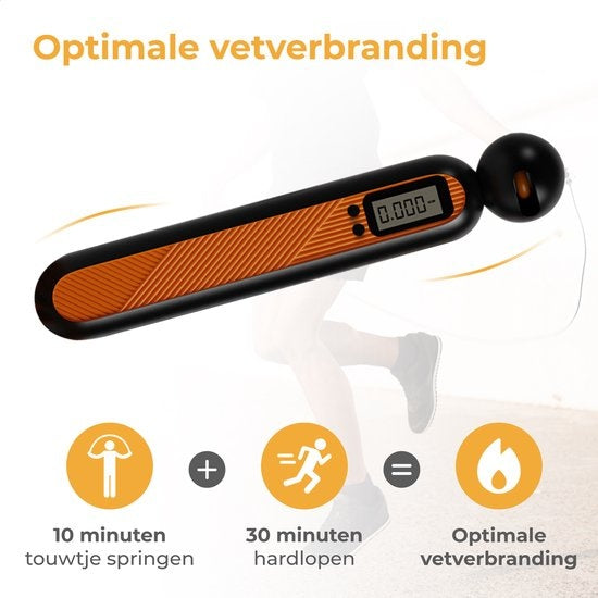 Nuvance - Corde à sauter sportive professionnelle avec compteur numérique - pour adultes et enfants - réglable - Corde à sauter - Speedrope