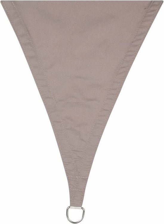 Toile d'ombrage Perel, hydrofuge, 5 x 5 x 5 m, 160 g/m², polyester, triangle, taupe
