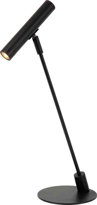 Lucide ALEC - Lampe de bureau - LED 3 StepDim - G9 - 1x3 W 2700 K - Anneaux interchangeables inclus - Noir