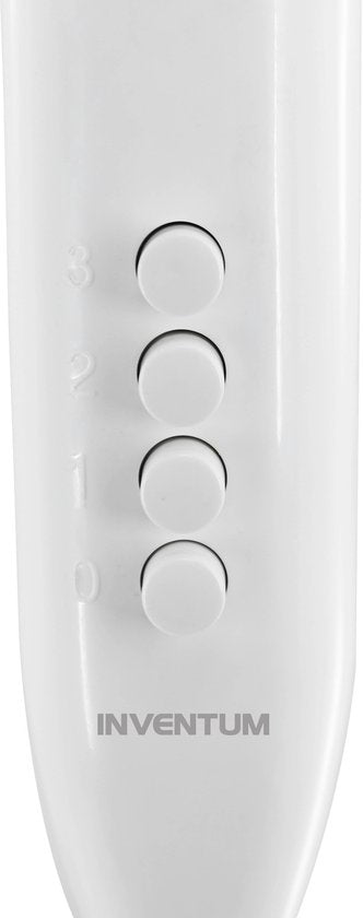Inventum VST400W - Ventilateur sur pied - 3 vitesses - Ø 40 cm - Oscillation à 80° - Hauteur réglable - Blanc