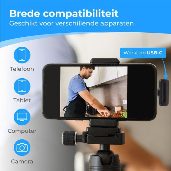 Nuvance - Microphone sans fil - 2 pièces avec étui de chargement - Microphone Tie Pin - Usb C - Microphone Lavelier - Plug & Play