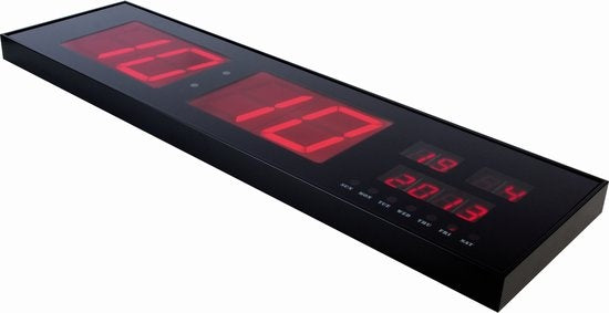 Horloge murale avec affichage LED