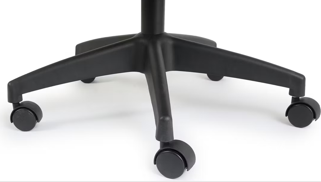 Lifa Living Chaise de bureau Liverpool - 116,5-126,5 x 63 x 60,5 cm - Noir