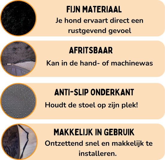 Car Seat Dog Deluxe Back Seat - Panier de voiture pour chien avec sangle de sécurité - Panier de voiture pour chien - Siège pour chien - Grand chien - Noir - Taille M