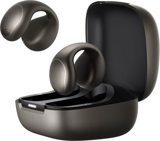 soundcore by Anker C40i Wireless Open-Ear Earbuds Black - Ecouteurs - clip-on, articulation flexible, boutons de contrôle, confort léger, maintien stable grâce aux poignées amovibles, haut-parleurs étendus pour un son clair.