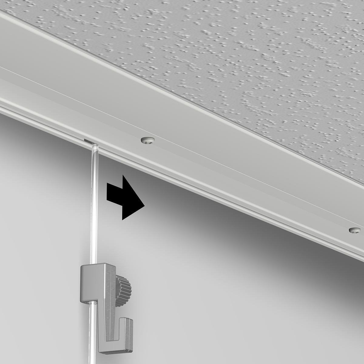 Artiteq Painting Suspension System - 12-metre All-in-one Top Rail - 15kg - Black