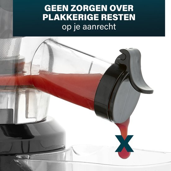 Princess Slowjuicer 202045 - Extracteur de jus - Presse-agrumes - Très grande ouverture de remplissage - Rendement élevé en jus