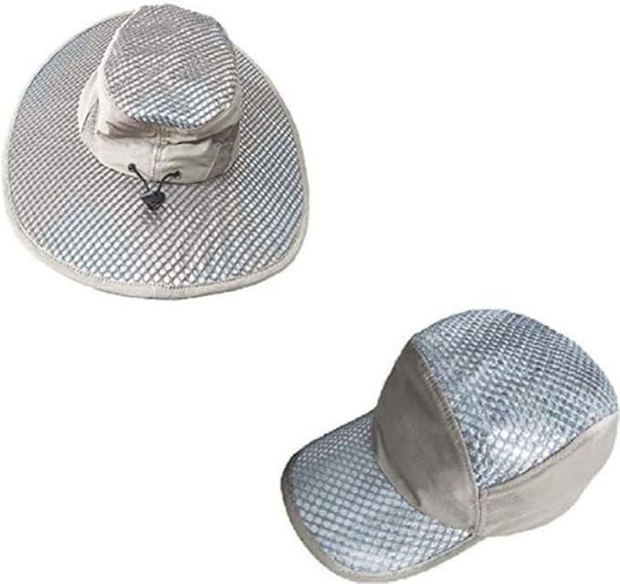 Chapeau de plage rafraîchissant Hydro Cooling, beige - 35 x 40 cm - Protection UV
