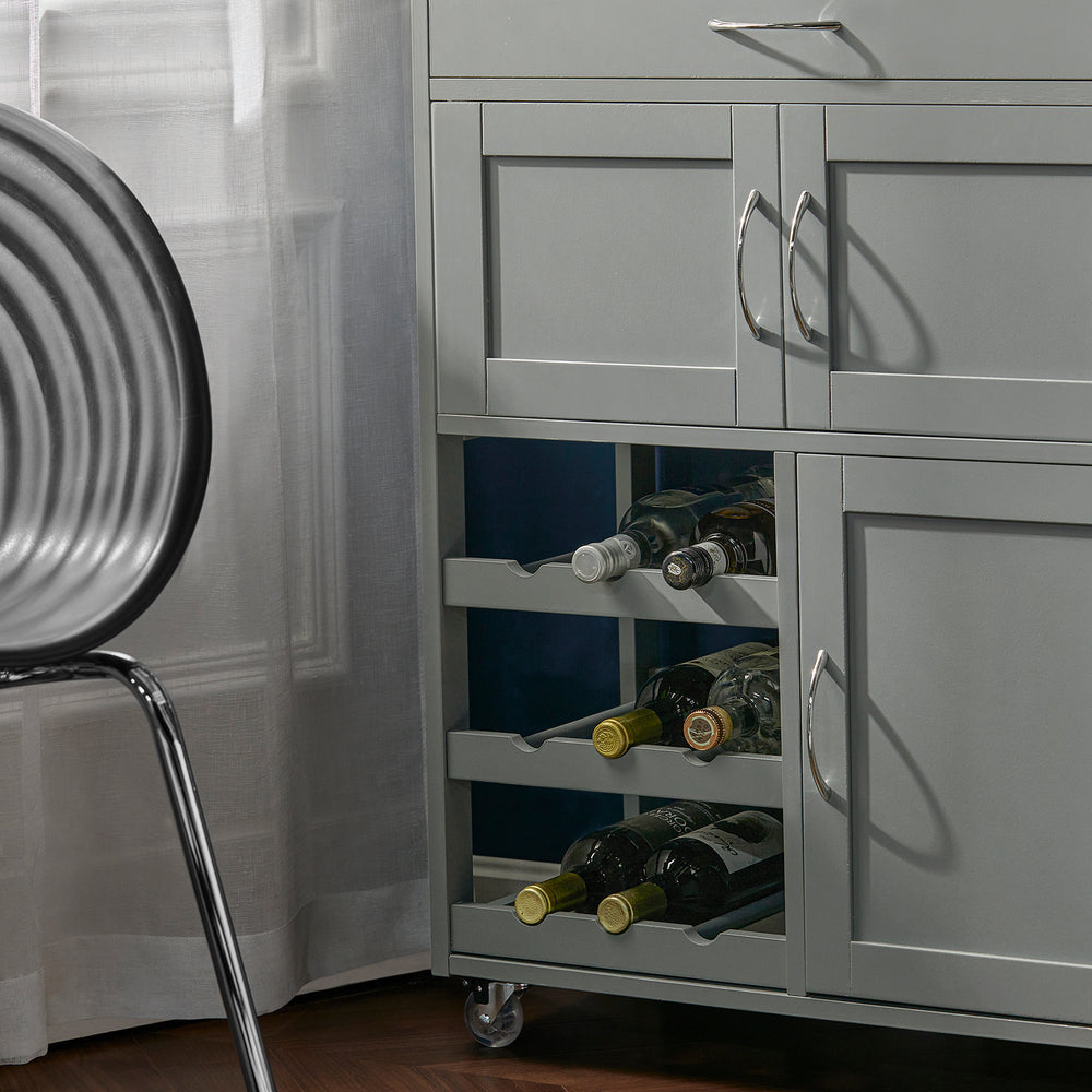 Desserte - SoBuy - Chariot de cuisine - Max. 60KG - 67 x 87 x 38 cm - Gris