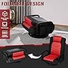 Fauteuil de gaming pivotant Yaheetech – Fauteuil de gaming réglable avec accoudoirs et poche latérale
