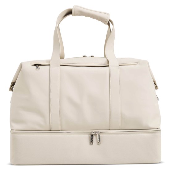 ONYX The Weekender Sac de voyage pour femmes et hommes - Sac de week-end 50 L - Sac de voyage en tant que bagage à main - Blanc ivoire