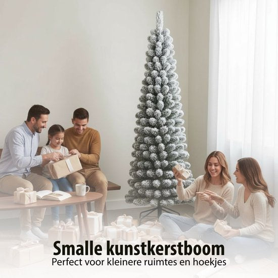 Black Box Trees Charlton : sapin de Noël artificiel étroit - H 185 x Ø 53 cm - Vert