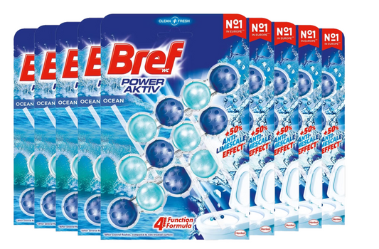 Bref Power Active Ocean Toilet block | 50 g | 9 pièces