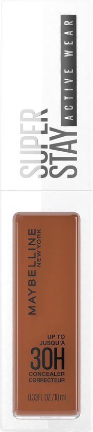 Maybelline New York - SuperStay 30H Active Wear Concealer - 65 Deep Bronze - Anti-cernes longue tenue à couvrance totale et au fini mat - 10 ml