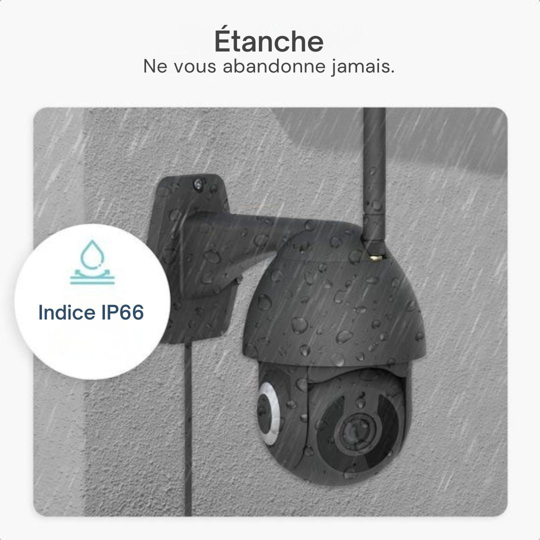 Caméra extérieure supérieure avec vision nocturne Gologi - sécurité - 3MP - Avec Wifi et App - Noir