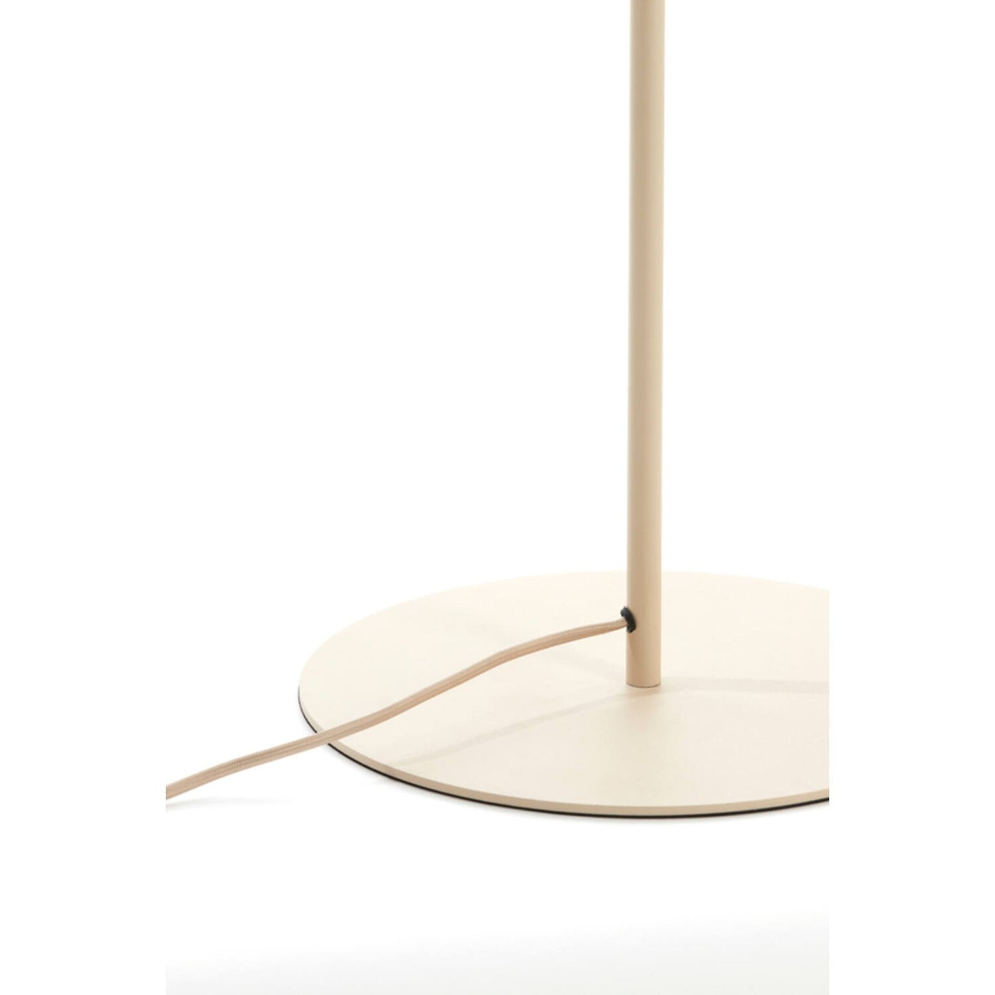 Light & Living Lampadaire Fringe Ø 30 cm, H 165 cm, Crème - Design scandinave