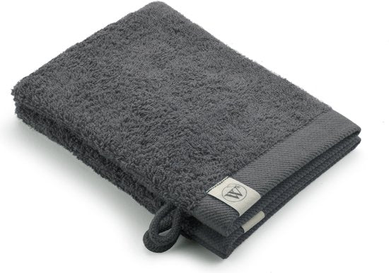 Walra Washand Remade Cotton - 2 x 16 x 21 - 100 % coton, dont 70 % recyclé - Gris / Anthracite