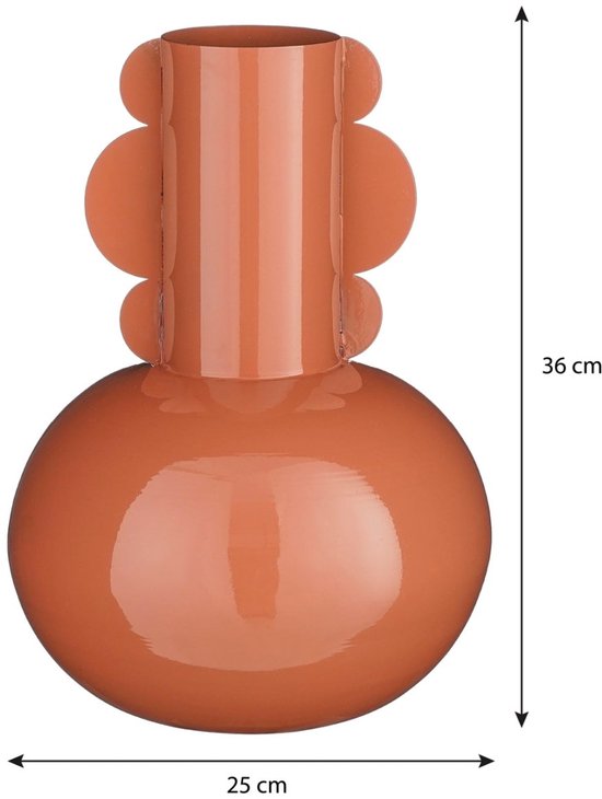 Mica Decorations Vase Boyd - H36 x Ø25 cm - Métal - Terra