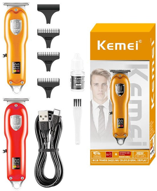 Kemei KM-026 Mini-tondeuse électrique de salon de coiffure, tondeuse sans fil pour coiffeurs