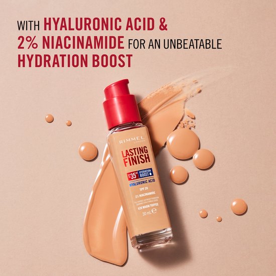 Fond de teint liquide Rimmel Lasting Finish 35HR, 30 ml