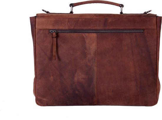Sacoche pour ordinateur portable DSTRCT Wall Street A4 - 15,4 pouces - Marron