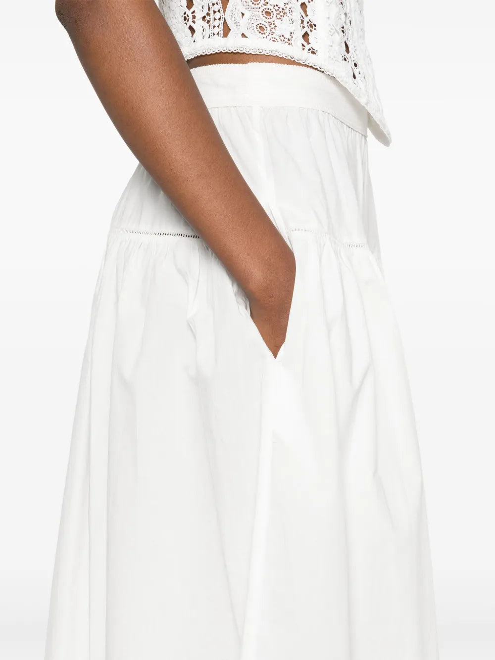 Ulla Johnson Jupe Harlow Blanc