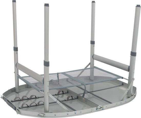 Bo-Camp - Table - Premium - Ovale - Modèle valise - 100x70 cm