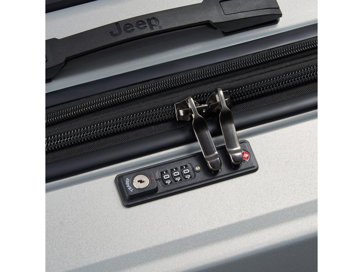 Valise Jeep Trolley - Extensible - taille L - Argent 76 cm