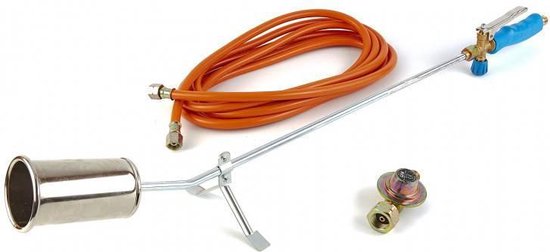 Désherbeur thermique - CFH - Brûleur de mauvaises herbes - Régulateur de pression libre - tuyau de gaz 5m