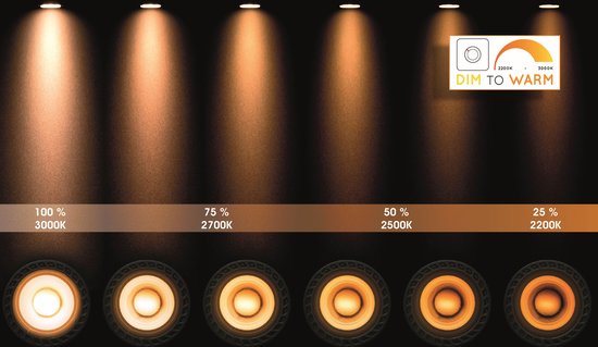 Lucide ZEFIX - Spot de plafond (lampe de plafond) - LED « Dim to warm » - GU10 (ES111) - 2x12 W 2200 K/3000 K - Noir