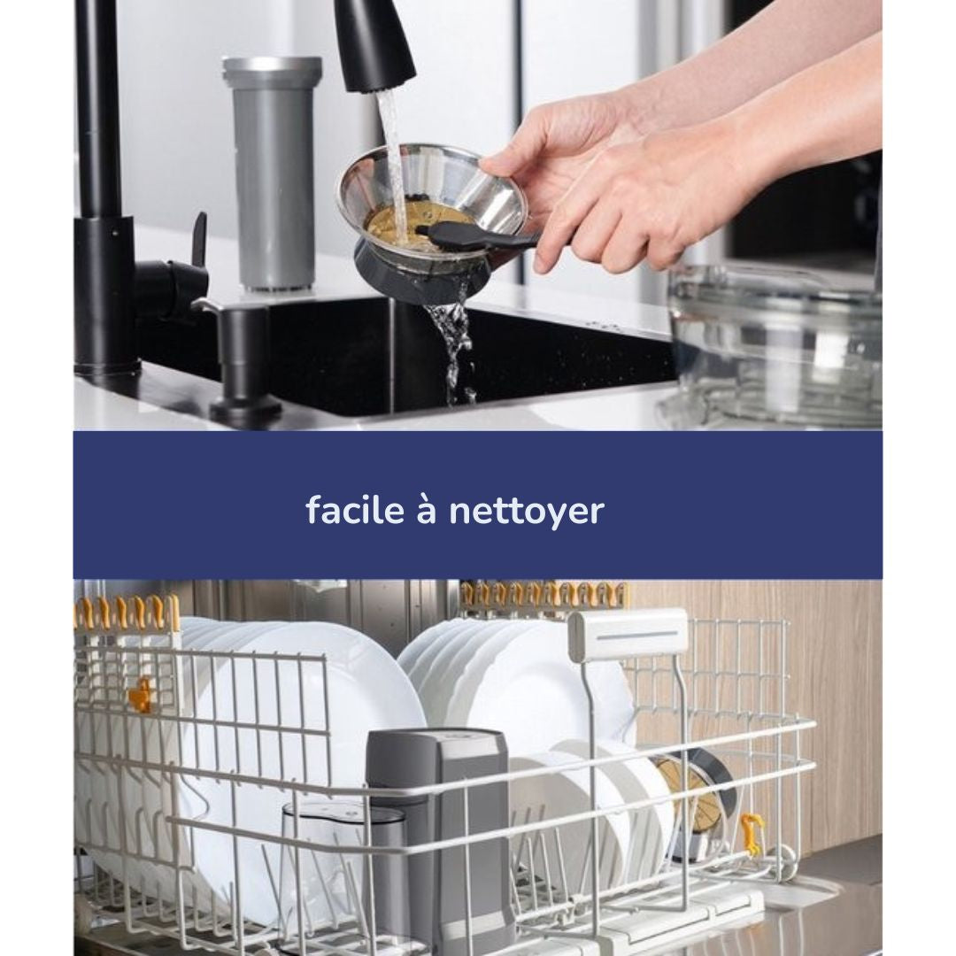 Extracteur de jus pour fruits et légumes Safecourt Kitchen - Grande ouverture de remplissage - 3 vitesses - 1200 watts - noir