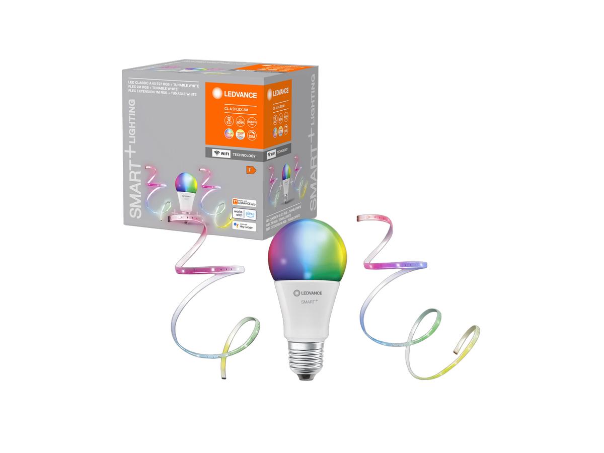 Kit Ledvance Smart+ Wi-Fi Classic E27 - Ampoules LED RGBW - 2 pièces