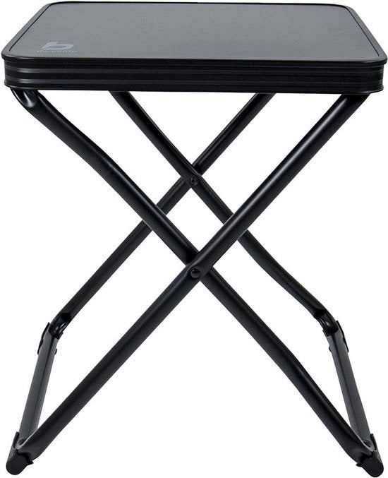 Bo-Camp - Tabouret + tablette - Pliable - Noir