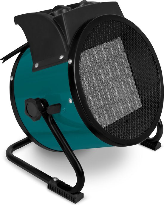 Chauffage électrique VONROC - 3000W - 3 réglages - élément en céramique - pour les pièces jusqu'à 30 m2 - vert/noir