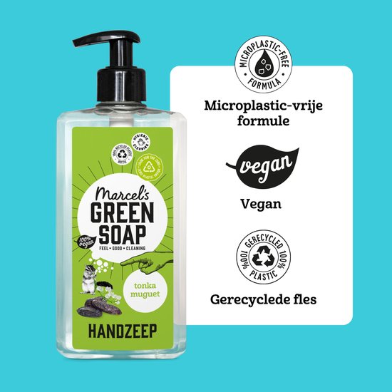 Savon vert Marcel Savon à main - Tonka & Muguet - 500 ml