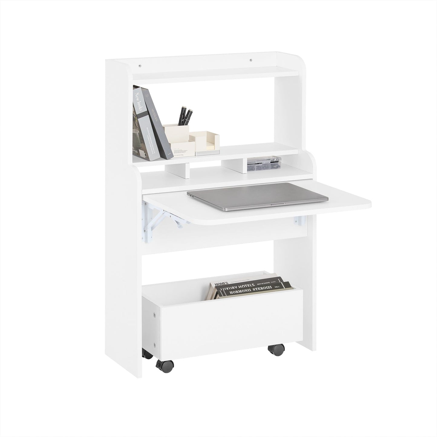 Bureau pliant - SoBuy - FWT105-W - 64 x 62 x 98 cm - Blanc