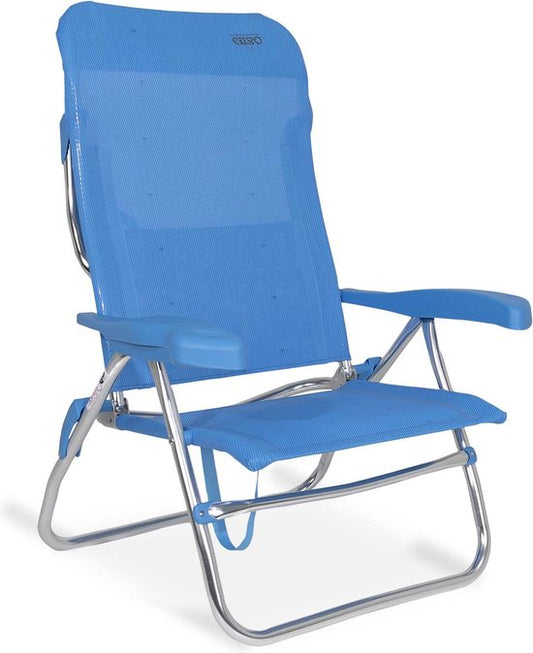 Crespo - Chaise de plage - AL/223 - Bleu
