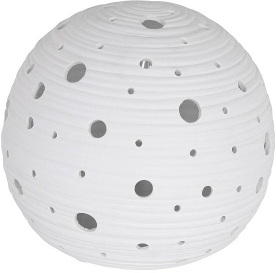 Lampe de table Anne Lighting Jazz - blanche - céramique - 20 cm - douille E14 - 3110W