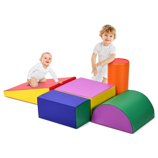 Coast Crawl and Climb Foam Play Set Colourful Fun Foam Play Set 5-piece Lightweight Interactive Set Colourful
