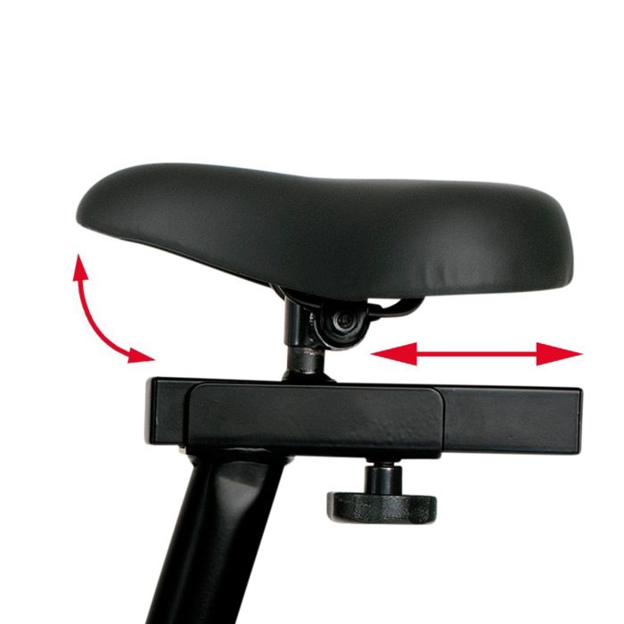 Vélo d'appartement Christopeit AL2 II - Ergomètre - 24 niveaux de résistance - 10 programmes - Support pour tablette - Noir