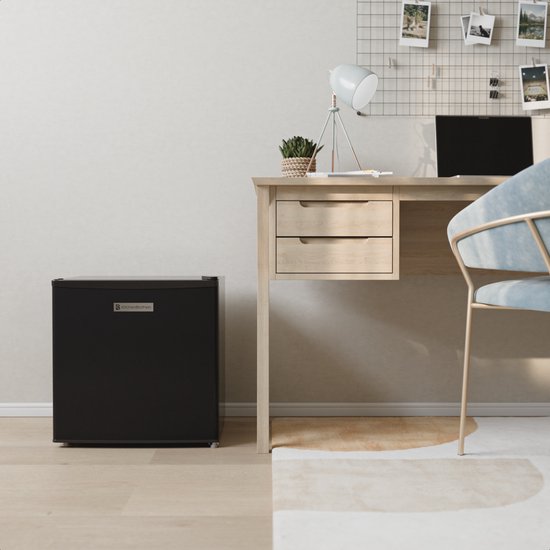 Mini-réfrigérateur KitchenBrothers - 43 L - Petit réfrigérateur - Minibar - Autonome - Frigo - Compact - Noir