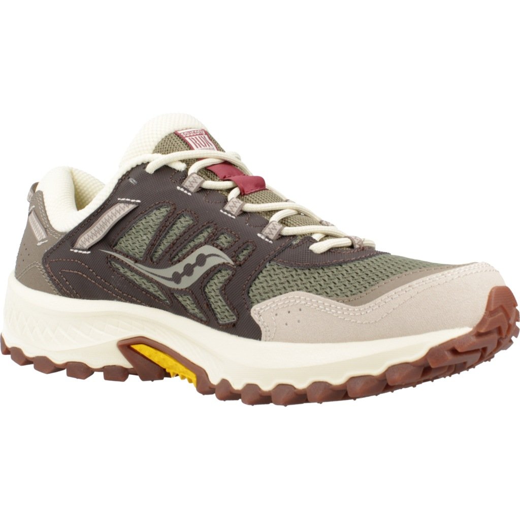 Saucony - Grid Peak Sneakers - Durable & Confortable - Olive/Brown - Taille 40.5