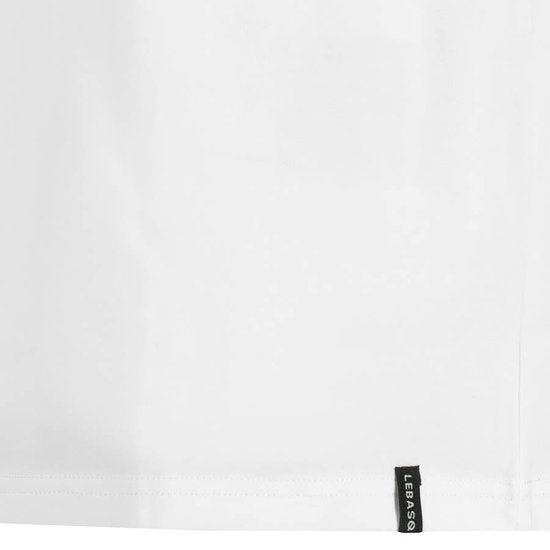 LEBASQ - T-shirt Miles pour homme - Lot de 3 - Col rond - Extra long - Idéal comme sous-vêtement - Blanc - XXL - Coton