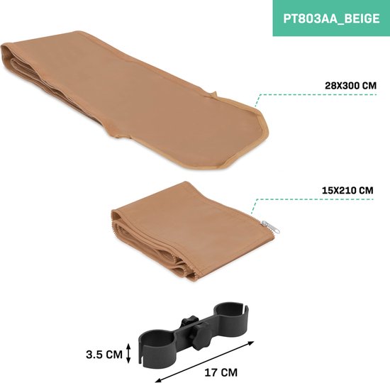 Système d'assemblage pour tente de réception VONROC – Pour tente de réception Premium PT501XX - Beige