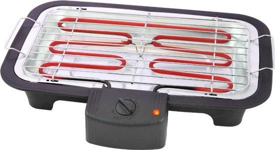 Barbecue électrique Tristar BQ-2813 – Barbecue de table à faible dégagement de fumée, 2 000 W – Grille de cuisson 38 x 22 cm – Noir - Idéal pour le balcon ou le camping