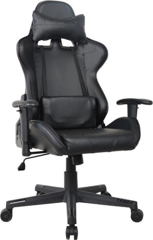 Chaise de jeu Thomas - chaise de bureau gaming racing - ergonomique - noir