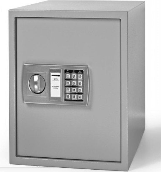 Deuba Safe - Electronic Double Pen Led 35x40x40cm 56l - Silver